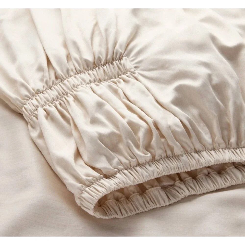 King 400 Thread Count Rayon from Bamboo Sheet Set Natural - Casaluna NEW